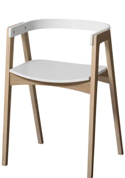 Clearance Schreibtisch 66 cm & Armlehnstuhl 'Wood' Weiß/Eiche Kinder Jugendzimmer|Jugendzimmer