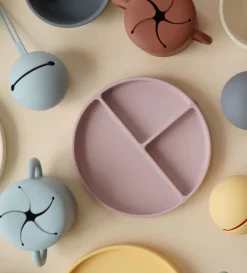 Silikon Teller mit Saugnapf Kinder Kindergeschirr & Besteck