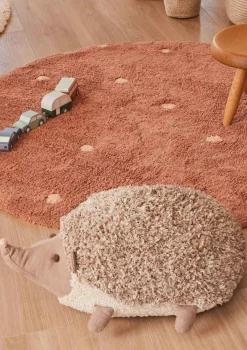 Online Sitzkissen 'Hedgehog' Brown Kinder Decken & Kissen|Decken & Kissen