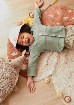 Online Sitzkissen 'Hedgehog' Brown Kinder Decken & Kissen|Decken & Kissen