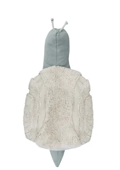 Outlet Sitzkissen 'Mr. Snail' Blue / Natural Kinder Decken & Kissen|Decken & Kissen