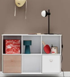 Best Standregal 'Wood' horizontal 5 x 2 / weiß mit Sockel Kinder Living|Jugendzimmer