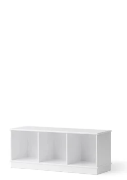 Hot Standregal 'Wood' horizontal 3x1 mit Sockel weiß Kinder Living|Jugendzimmer