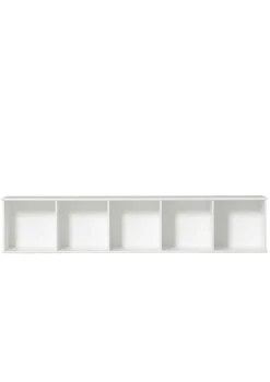Best Standregal 'Wood' horizontal 5 x 1 / weiß mit Sockel Kinder Living|Jugendzimmer