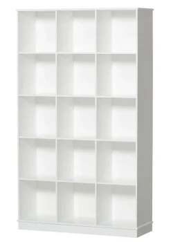 Outlet Standregal 'Wood' vertikal 3 x 5 / weiß mit Sockel Kinder Living|Jugendzimmer