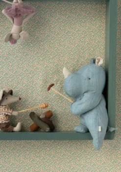 Outlet Stofftier 'Safari-Friends' Nashorn blau/sand klein Spielzeug|Kuscheltiere