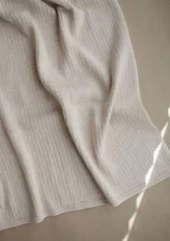 Online Strick-Babydecke Beige Melange Kinder Decken & Kissen|Decken & Kissen