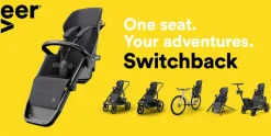 Sale Switchback Sitz dunkelgrau / schwarz Kinder Kinderwagen|Kinderwagen-Sets