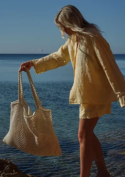 Outlet Tasche 'Macrame Mom-Bag' Natural Kinder Taschen & Rucksäcke|Wickeltaschen & Wickelrucksäcke