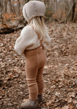 Teddy-Strumpfhose mit Trägern mit Fuß light brown Alle Accessoires|Strumpfhosen & Socken