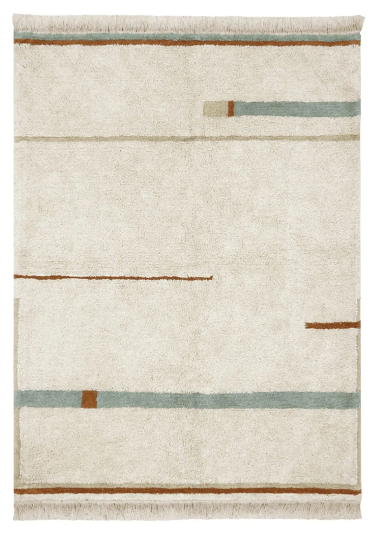 Sale Teppich 'Lanes Vintage' Blue waschbar 130 x 90 cm Kinder Spielmatten & Spieldecken