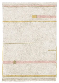 New Teppich 'Lanes Vintage' Nude waschbar 130 x 90 cm Kinder Spielmatten & Spieldecken