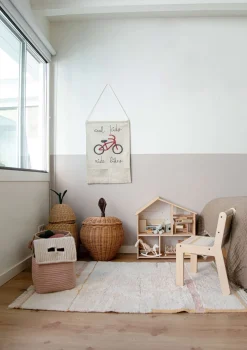 New Teppich 'Lanes Vintage' Nude waschbar 130 x 90 cm Kinder Spielmatten & Spieldecken