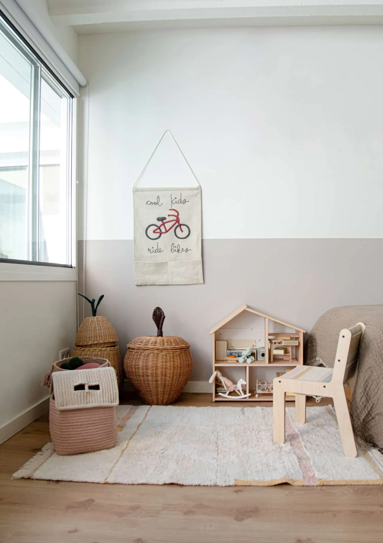 New Teppich 'Lanes Vintage' Nude waschbar 130 x 90 cm Kinder Spielmatten & Spieldecken