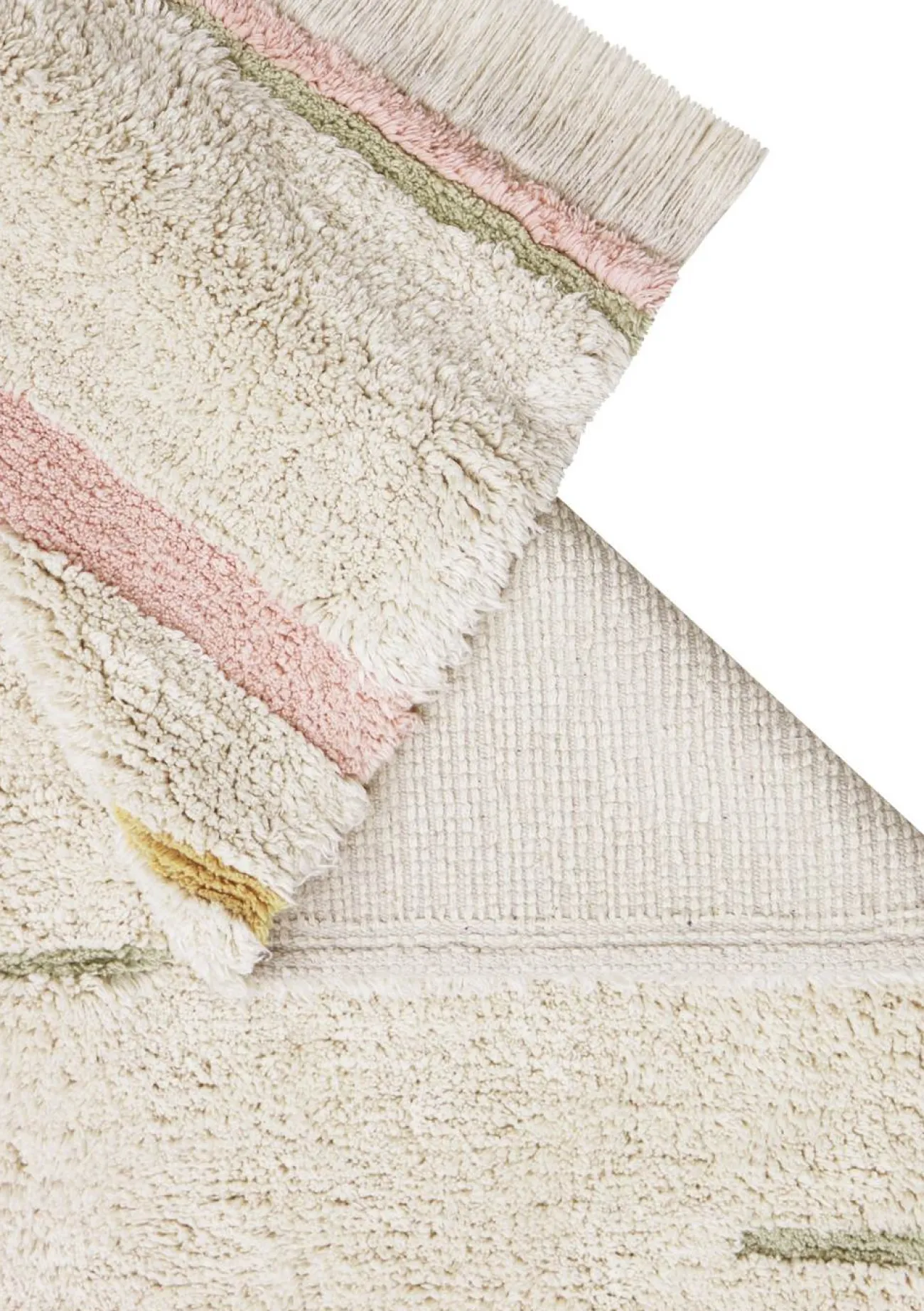 New Teppich 'Lanes Vintage' Nude waschbar 130 x 90 cm Kinder Spielmatten & Spieldecken