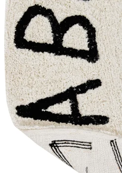 Teppich mit Buchstaben 'ABC' waschbar Ø 150 cm Kinder Spielmatten & Spieldecken