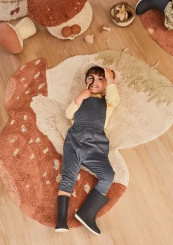 Online Teppich mit Pilz-Motiv 'Boletus' waschbar 120 x 120 cm Kinder Spielmatten & Spieldecken