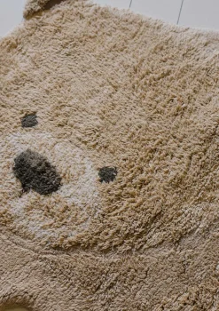 Sale Teppich mit Tiermotiv 'Bear' waschbar 122 x 120 cm Kinder Spielmatten & Spieldecken