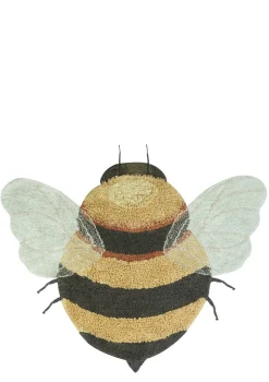 Clearance Teppich mit Tiermotiv 'Bee' Honey / Black / Natural waschbar 150 x 115 cm Kinder Spielmatten & Spieldecken