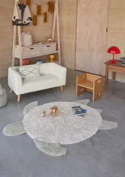 Best Teppich mit Tiermotiv 'Sea Turtle' waschbar 130 x 110 cm Kinder Spielmatten & Spieldecken