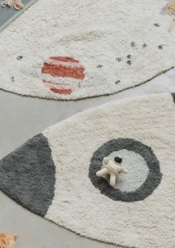 Clearance Teppich mit Weltraum-Motiv 'Rocket' waschbar 135 x 85 cm Kinder Spielmatten & Spieldecken