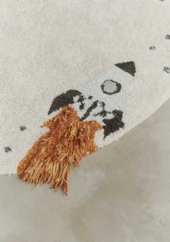 Best Teppich mit Weltraum-Motiven 'Interstellar Journey' waschbar Ø 140 cm Kinder Spielmatten & Spieldecken