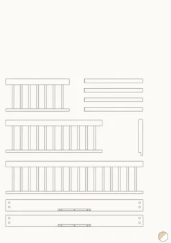 Online Umbauset für 'Wood Mini+' Babybett zum Juniorbett Weiß / Eiche Kinder Babybetten & Kinderbetten|Babybetten