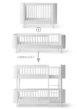 Sale Umbauset für 'Wood Mini+' Baby- und Juniorbett zum halbhohen Etagenbett Kinder Hochbetten & Etagenbetten|Babybetten & Kinderbetten