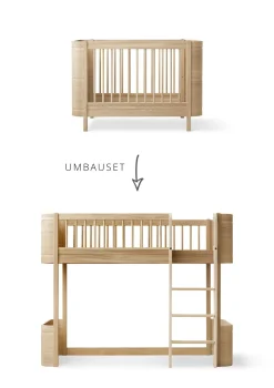 Best Umbauset für 'Wood Mini+' Babybett inkl. Junior-Erweiterung zum halbhohen Hochbett Kinder Hochbetten & Etagenbetten|Babybetten & Kinderbetten