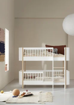 Sale Umbauset für 'Wood Mini+' Babybett inkl. Junior-Erweiterung zum halbhohen Etagenbett Weiß / Eiche Kinder Hochbetten & Etagenbetten|Babybetten & Kinderbetten