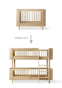 Discount Umbauset für 'Wood Mini+' Babybett inkl. Junior-Erweiterung zum halbhohen Etagenbett Kinder Hochbetten & Etagenbetten|Babybetten & Kinderbetten