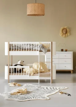 Clearance Umbauset für 'Wood Mini+' halbhohes Hochbett zum halbhohen Etagenbett Weiß / Eiche Kinder Hochbetten & Etagenbetten|Babybetten & Kinderbetten