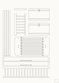 Online Umbauset für 'Wood Mini+' halbhohes Hochbett zum halbhohen Etagenbett Kinder Hochbetten & Etagenbetten|Babybetten & Kinderbetten