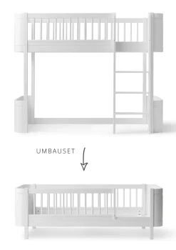 Hot Umbauset für 'Wood Mini+' halbhohes Hochbett zum Juniorbett Kinder Hochbetten & Etagenbetten|Babybetten & Kinderbetten