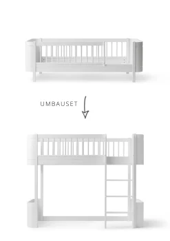 Online Umbauset für 'Wood Mini+' Juniorbett zum halbhohen Hochbett Kinder Hochbetten & Etagenbetten|Babybetten & Kinderbetten