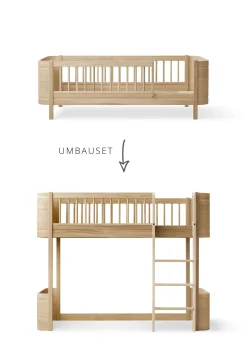 Sale Umbauset für 'Wood Mini+' Juniorbett zum halbhohen Hochbett Kinder Hochbetten & Etagenbetten|Babybetten & Kinderbetten
