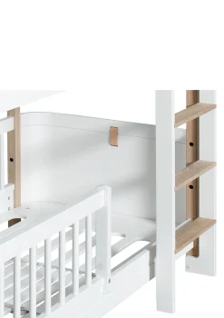 Online Umbauset für 'Wood Mini+' zwei Juniorbetten zum halbhohen Etagenbett Weiß / Eiche Kinder Babybetten & Kinderbetten|Babybetten