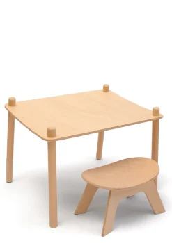 Outlet Umbau-Set Wickeltisch 'Pago' zu Kindertisch, inkl. Hocker 'Hiro' Kinder Kinderstühle & Kindertische