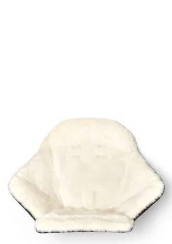 Discount Veganer Lammfell-Sitzeinsatz weiß/schwarz Kinder Fußsäcke