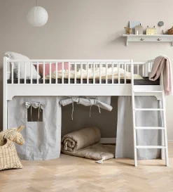 New Vorhang für halbhohes Hochbett & Etagenbett 'Seaside Classic' rosa Streifen Kinder Vorhänge & Himmel