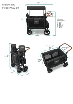 Sale W4 Luxe Kinderwagen 4-Sitzer Kinder Kinderwagen|Sportwagen & Jogger