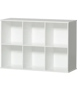 Best Wandregal 'Wood' horizontal 3x2 weiß Kinder Living|Wanddekoration