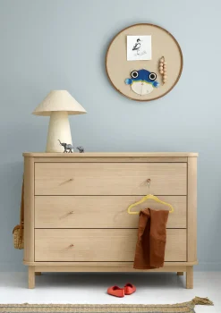 Discount (Wickel-)Kommode 'Wood' 3 Schubladen Kinder Jugendzimmer|Jugendzimmer