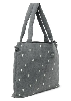 New Wickeltasche 'Denim Diaper Bag' Grey Hearts Taschen & Rucksäcke