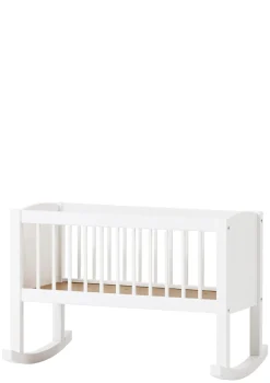 Wiege weiß 80 x 40 cm Kinder Beistellbetten & Babywiegen|Beistellbettchen & Babywiegen