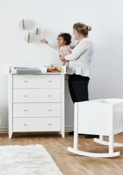 Wiege weiß 80 x 40 cm Kinder Beistellbetten & Babywiegen|Beistellbettchen & Babywiegen