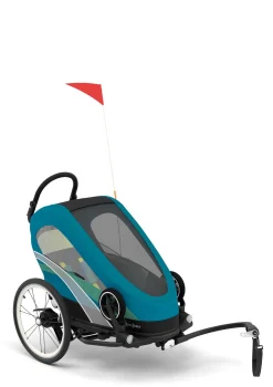 Clearance ZENO Bike 2-in-1 Maliblue Kinder Kinderwagen|Sportwagen & Jogger