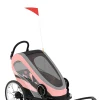 Best ZENO Bike 2-in-1 Silver Pink Kinder Kinderwagen|Sportwagen & Jogger