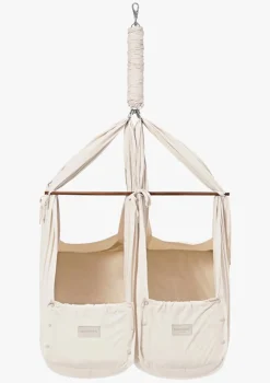 Best Zwillings-Federwiege Natur Kinder Beistellbetten & Babywiegen|Beistellbettchen & Babywiegen