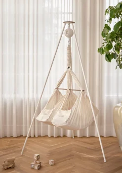 Zwillings-Federwiegen-Set 'Classic' Natur Kinder Beistellbetten & Babywiegen|Beistellbettchen & Babywiegen